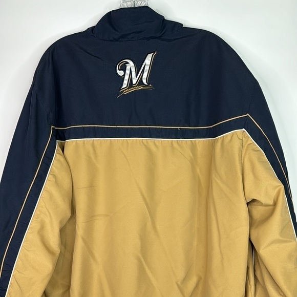 Vintage MLB Brewers Pullover Windbreaker Jacket XL - Picture 5 of 12